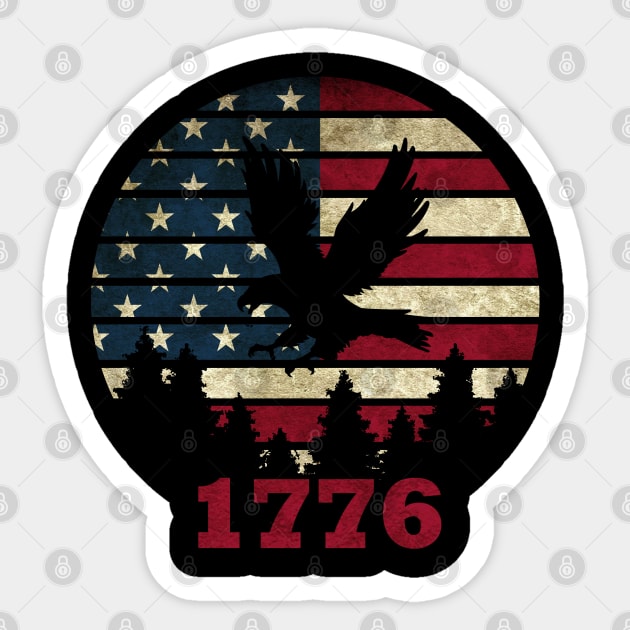 4th of July - Independence Day Sticker by valentinahramov